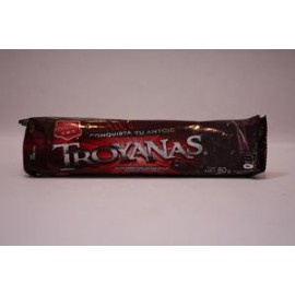 La Moderna Caja Galletas Tres Estrellas Troyanas Chocolate 80G/16P-DespensayMas-La Moderna