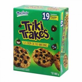 Marinela Triki Trakes Marinela Galleta con chispas de chocolate 19P/51G - ZK-DespensayMas-Marinela