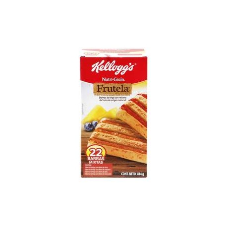 Kelloggs Barras de Cereal Kellogg's Nutri Grain Frutela 22P - ZK-DespensayMas-Kelloggs