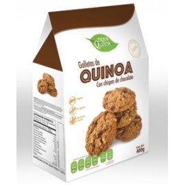 Tiqua Quinoa Tiqua galletas de quinoa con chispas de chocolate 400G  -  KOZ-DespensayMas-Tiqua Quinoa