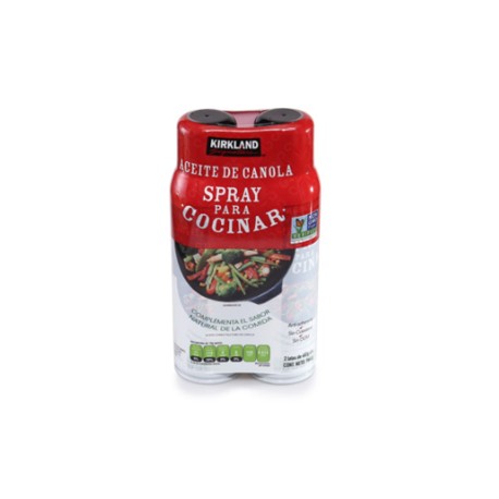 Kirkland Aceite de canola spray para cocinar Kirkland 2P/485G - KOZ-DespensayMas-Kirkland