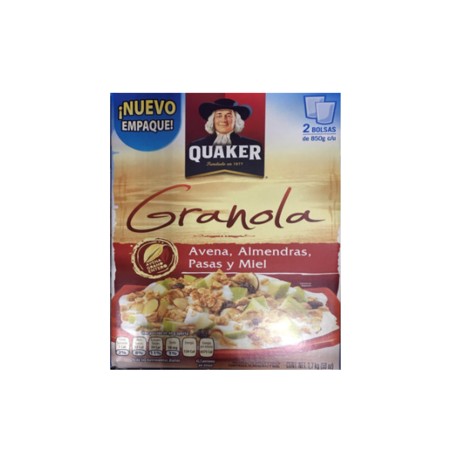 Pepsico Granola avena almendras pasas y miel Quaker 1.7K - KOZ-DespensayMas-Pepsico