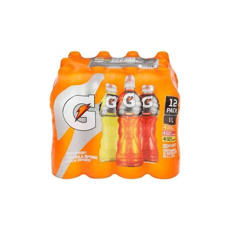 Pepsi Pack bebida rehidratante Gatorate sabores surtidos 12P/1L - ZK-DespensayMas-Pepsi