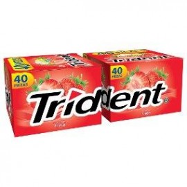 Mondelez Caja Chicle Trident Fresa 4 S 40C/40C-DespensayMas-Mondelez