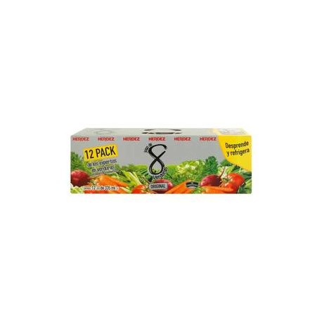 Herdez Jugo 8 Verduras Herdez 12P/335M - ZK-DespensayMas-Herdez