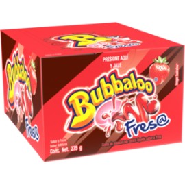 Mondelez Caja Chicle Bubbaloo Fresa 32C/50P-DespensayMas-Mondelez