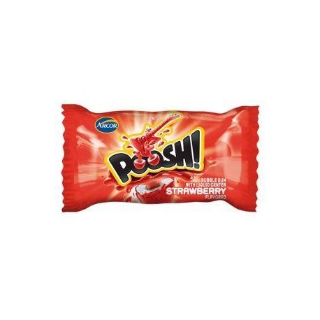 Arcor Media Caja Chicle Relleno Poosh Fresa  9C/40P-DespensayMas-Arcor