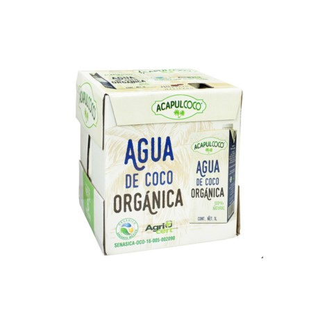 Acapulcoco Acapulcoco agua de coco orgánica 6P/1L - KOZ-DespensayMas-Acapulcoco