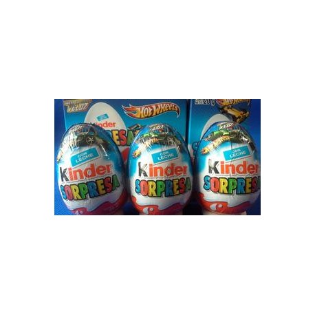 Ferrero Caja Chocolate Huevo Kinder Sorpresa Hot Wheels T8 12C/8P-DespensayMas-Ferrero