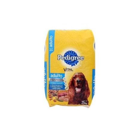 Effem Bulto alimento para perro Pedigree adulto Nutrición Completa en croquetas 25K-DespensayMas-Effem