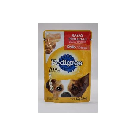 Effem Media Caja Pedigree Razas Pequeñas Pollo 100G/20P-DespensayMas-Effem