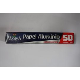 Maxima Media Caja Papel Aluminio Maxima Mod.50 1 M/12P-DespensayMas-Maxima