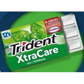 Mondelez Caja Chicle Trident xtra care Yerbabuena 32C/12P-DespensayMas-Mondelez