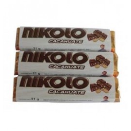 Arcor Caja de Chocolate Nikolo Cacahuate 16C/30P-DespensayMas-Arcor