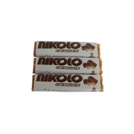 Arcor Caja de Chocolate Nikolo Cacahuate 16C/30P-DespensayMas-Arcor