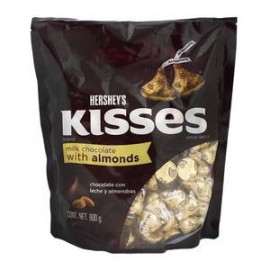 Hersheys Chocolate Hershey's Kisses Con Almendras 900G - ZK-DespensayMas-Hersheys