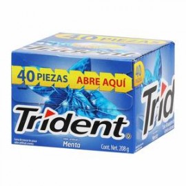 Mondelez Goma de Mascar Trident White Menta 4s 40P - ZK-DespensayMas-Mondelez