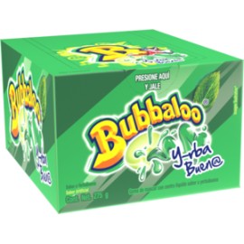 Mondelez Caja Chicles Bubbaloo Yerbabuena 32C/50P-DespensayMas-Mondelez