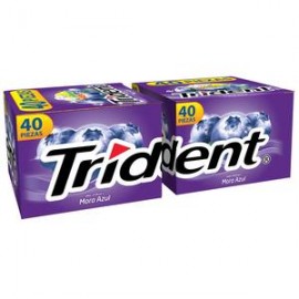 Mondelez Caja Chicles Adams Trident 4S Mora 40C/40P-DespensayMas-Mondelez