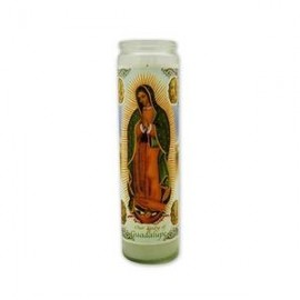 MayoreoTotal Caja Veladora Imagen Virgen de Guadalupe Con Farol 20P-DespensayMas-MayoreoTotal