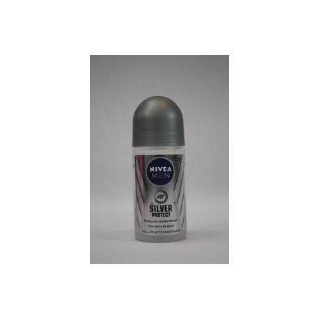 Beierdorf Media Caja Desodorante Nivea Roll On Silver Protect 50M/6P-DespensayMas-Beierdorf