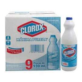 Clorox Pack blanqueador Clorox regular 9P/930M - ZK-DespensayMas-Clorox