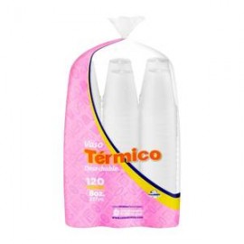 Convermex Vaso Térmico Convermex Desechable 120P/8OZ - ZK-DespensayMas-Convermex