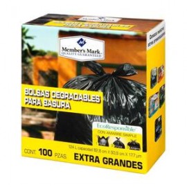 Member´s Mark Bolsa para Basura Member's Mark Extra Grande 100P - ZK-DespensayMas-Member´s Mark