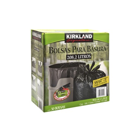 Kirkland Kirkland Signature bolsas para basura de plástico 50 - KOZ-DespensayMas-Kirkland