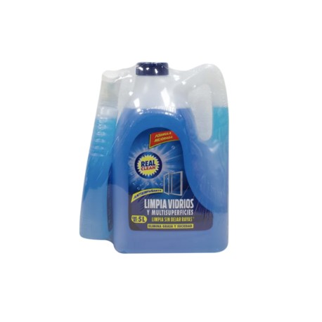 Real Clean Limpiador para vidrio Real Clean 5L - KOZ-DespensayMas-Real Clean