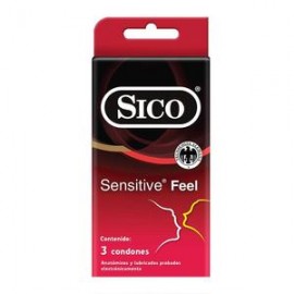 Sico Condones Sico Sensitive Feel 3P-DespensayMas-Sico