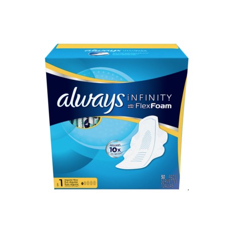 Procter & Gamble Always Infinity Flex Foam, toallas femeninas 50P - KOZ-DespensayMas-Procter & Gamble