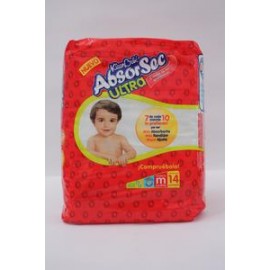 Kimberly Clark Caja Pañal Absorsec Mediano 14P/6C-DespensayMas-Kimberly Clark