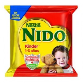 Nestlé Caja Leche en Polvo Nido Kinder Bolsa 144G/12P-DespensayMas-Nestlé