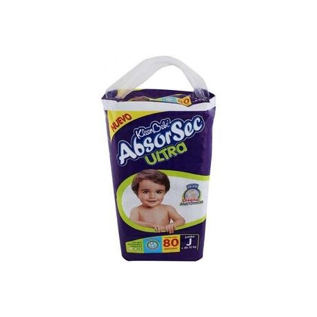 Kimberly Clark Caja Pañal Absorsec Ultra Jumbo 80P/4C-DespensayMas-Kimberly Clark