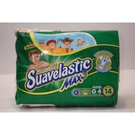 Kimberly Clark Media Caja Pañal Suavelastic Max Grande 14P/3C-DespensayMas-Kimberly Clark