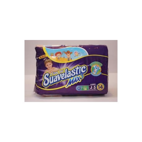 Kimberly Clark Media Caja Pañal Suavelastic Max Jumbo 14P/3C-DespensayMas-Kimberly Clark