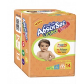 Kimberly Clark Media Caja Pañal Absorsec Recién Nacido 14P/4C-DespensayMas-Kimberly Clark