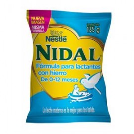 Nestlé Caja Formula Infantil Nidal Bolsa 135G/8P-DespensayMas-Nestlé