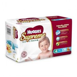 Kimberly Clark Caja Pañales Huggies Supreme Etapa 4 Niño 36P/5C-DespensayMas-Kimberly Clark