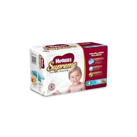 Kimberly Clark Caja Pañales Huggies Supreme Etapa 4 Niño 36P/5C-DespensayMas-Kimberly Clark