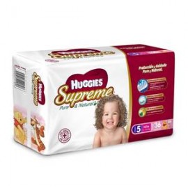 Kimberly Clark Caja Pañales Huggies Supreme Etapa 5 Niña 36P/5C-DespensayMas-Kimberly Clark