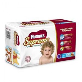 Kimberly Clark Caja Pañales Huggies Supreme Etapa 5 Niño 36P/5C-DespensayMas-Kimberly Clark