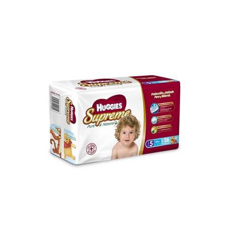 Kimberly Clark Caja Pañales Huggies Supreme Etapa 5 Niño 36P/5C-DespensayMas-Kimberly Clark