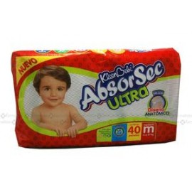 Kimberly Clark Caja pañal Absorsec Ultra talla mediana 4C/80P-DespensayMas-Kimberly Clark