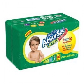 Kimberly Clark Caja pañal Absorsec Ultra talla grande 4C/80P-DespensayMas-Kimberly Clark