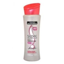 Unilever Caja shampoo Sedal Shampoo Sos 2 en 1 Ceramidas 650M/12P-DespensayMas-Unilever