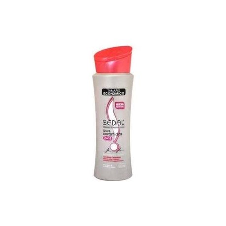 Unilever Caja shampoo Sedal Shampoo Sos 2 en 1 Ceramidas 650M/12P-DespensayMas-Unilever