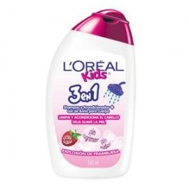 L´Oreal Caja shampoo Kids Frambuesa 3 en 1 265M/12P-DespensayMas-L´Oreal