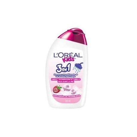 L´Oreal Caja shampoo Kids Frambuesa 3 en 1 265M/12P-DespensayMas-L´Oreal